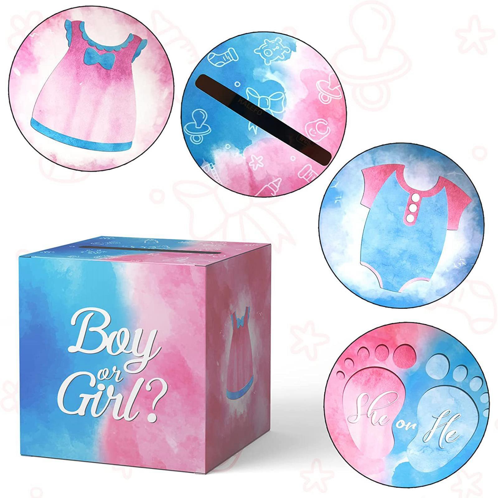 Baby Gender Reveal Voting Box Collection Box for Wedding Halloween Gift