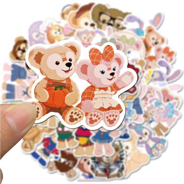 Sticker dán cao cấp gấu Duffy và gấu Ballet Bunny Cực COOL ms#189