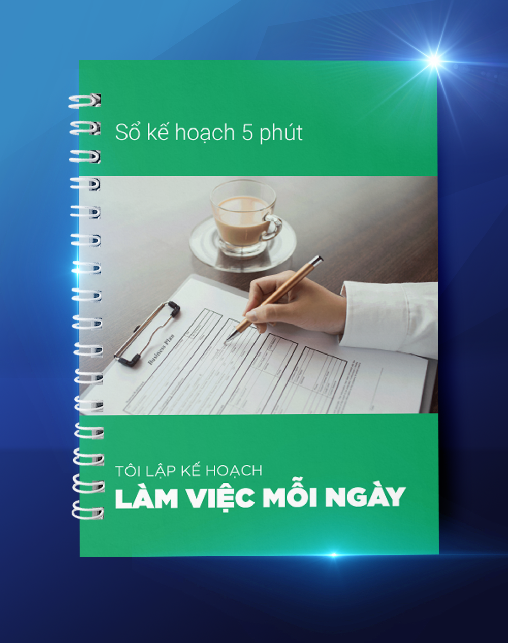 Sổ Lập Kế Hoạch 5 Phút - Sổ Lập Kế Hoạch Hàng Ngày, Sổ Tay Doanh Nhân, Sổ Quản Lý Thời Gian