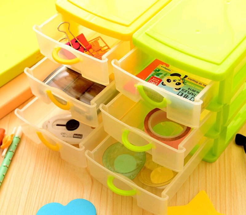 Hộp Nhựa Mini Đựng Đồ Để Bàn Thiết Kế Tiện Dụng