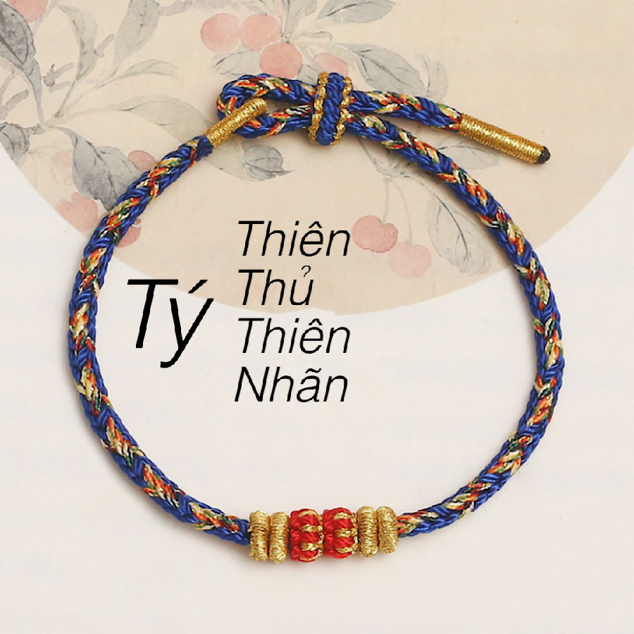 VÒNG TAY DÂY NGŨ SẮC PHẬT BẢN MỆNH 12 CON GIÁP BÌNH AN , TÀI LỘC VÀ MAY MẮN