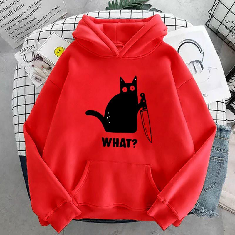 ÁO HOODIE IN KNIFE CAT