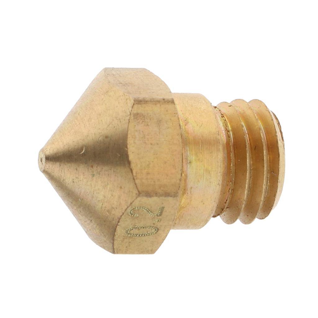 0.2mm 3D Printer Extruder Nozzle Printhead Brass Copper for 1.75mm Filament