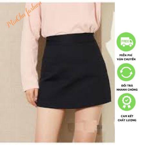 Chân váy nữ _chân váy chữ A lưng cao có túi năng động dễ thương_Minchu