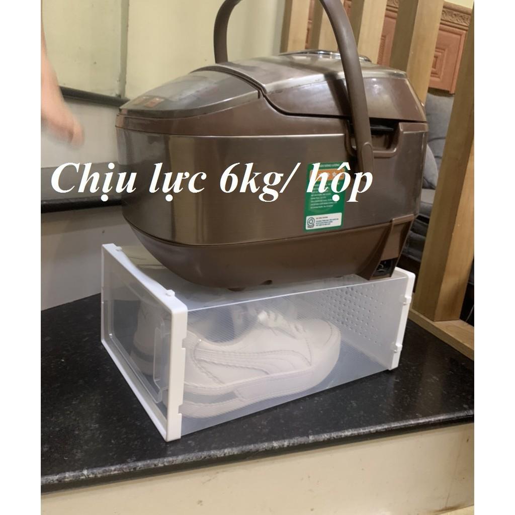 Hộp Đựng Giày Lắp Ghép, Tủ Sắp Xếp Giày Thông Minh Mẫu Mới Chịu Lực 6kg