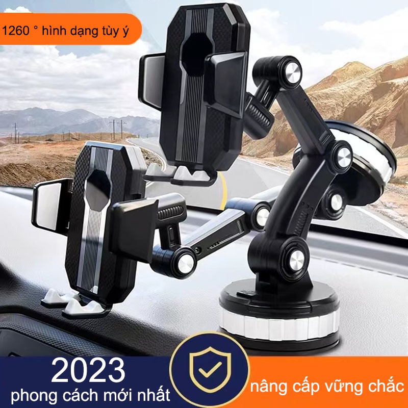 Giá Đỡ, Kẹp Điện Thoại Trên Ô Tô, Cốc Hút Bảng Taplo, Kính Xe Hơi Chắc Chắn, Điều Hướng Nhiều Góc Xoay 360 Độ Linh Hoạt