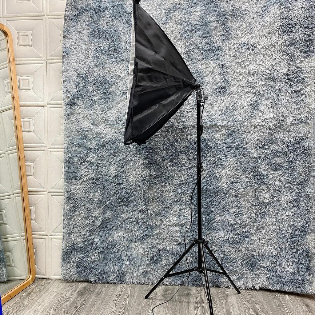 3L10 Bộ đèn studio chụp ảnh sản phầm chân đèn 2m và 1 Soft Box 50x70cm bảo hành 6 tháng