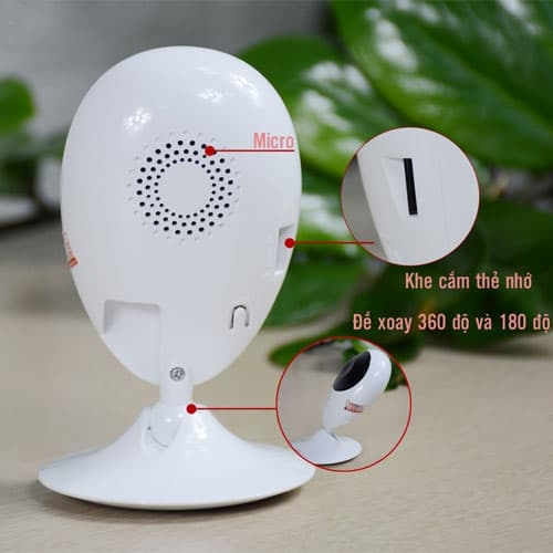 Camera chính hãng wifi Ezviz C2C chống nhiễu và chống ngược sáng kỹ thật số với độ bảo mật cao kèm thẻ nhớ 64GB- Hàng nhập khẩu (TẶNG KÈM ĐẦU ĐỌC THẺ NHỚ CAO CẤP)