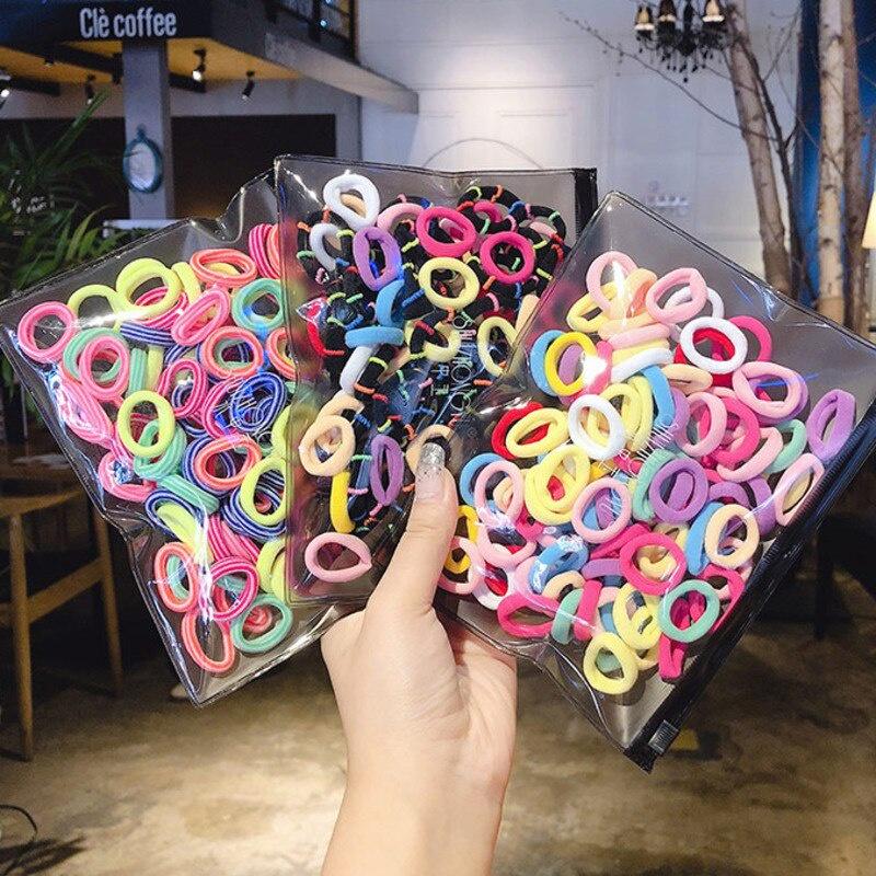 Túi Dây Buộc Tóc Màu Sắc Đơn Giản Phong Cách Hàn Quốc Cho Bé Gái Phụ Kiện Tóc Bé Gái