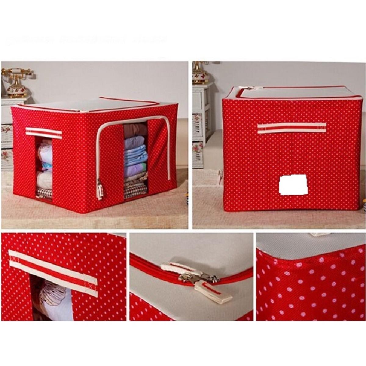 Túi Đựng Chăn Màn Khung Sắt Cao Cấp -Tặng Kèm 05 Khăn Lau 2 Mặt Siêu Thấm- - Free Ship Toàn Quốc