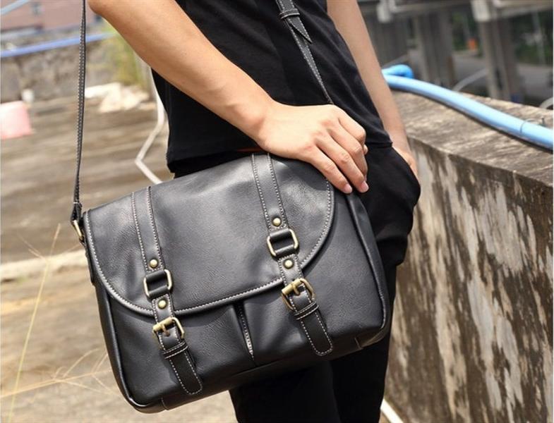 Túi xách nam đi học đen tx054