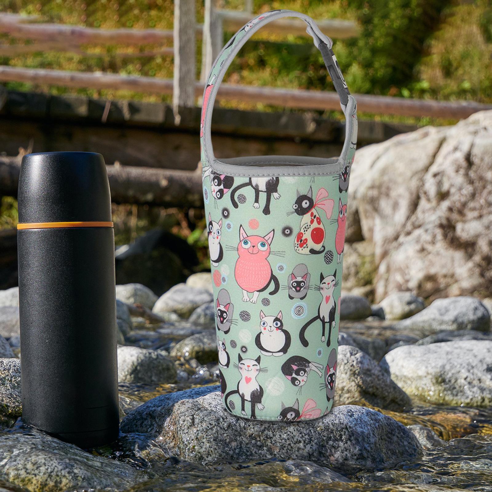 Neoprene Insulated Iced Coffee Cup Sleeves Cup Water Bottle Carrier Kettle Pouch for Fishing Coffee Mug Picnics