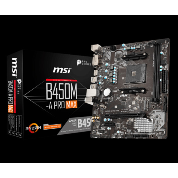 Mainboard MSI B450M-A PRO MAX - Hàng Chính Hãng