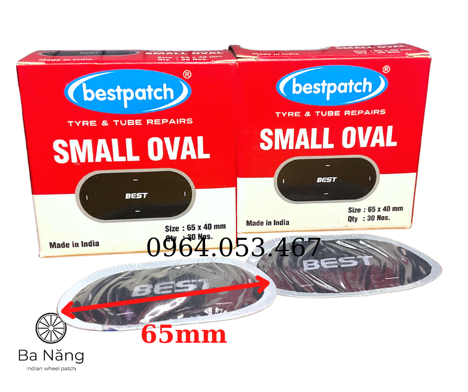 Miếng vá săm, ruột, vỏ, lốp Xe Máy, Ôtô Hình Oval