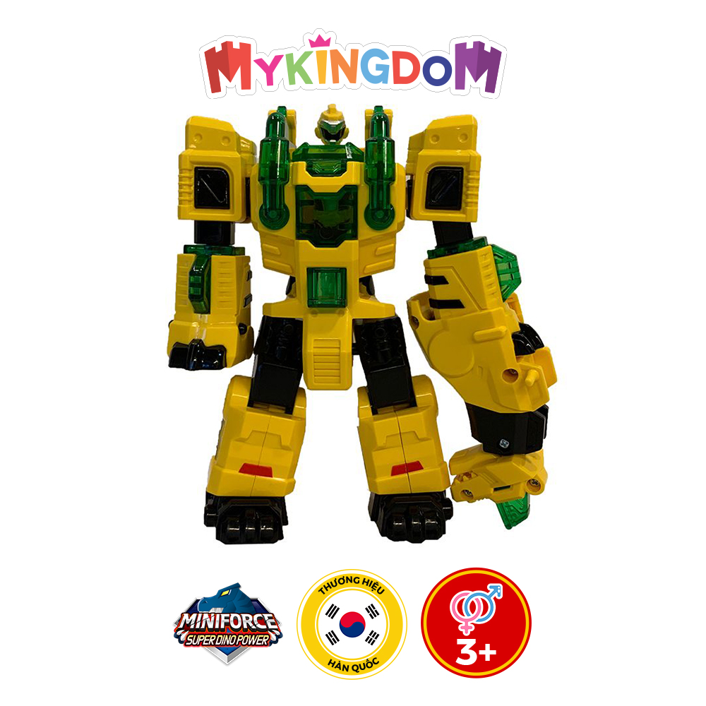 Đồ Chơi Mô Hình MINIFORCE Robot Siêu Khủng Long Brachio Cuồng Phong Cùng Siêu Nhân Max 304037