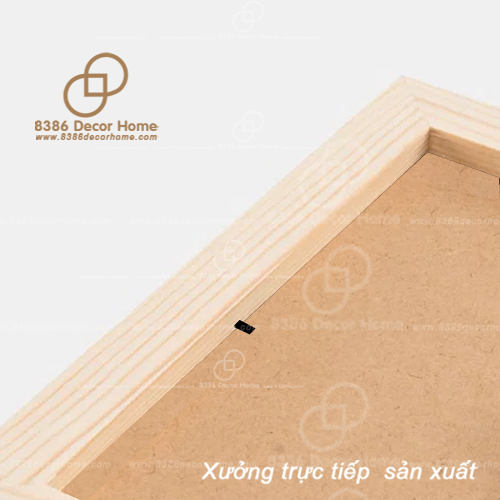 Khung ảnh để bàn gỗ thông tự thiên A4, A5, A6, Vuông 20x20cm trang trí decor