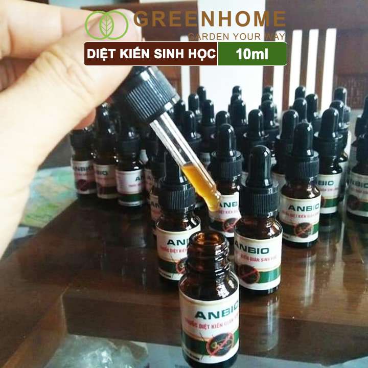 Thuốc diệt kiến gián sinh học Anbio, chai 10ml, an toàn, hiệu quả, tiết kiệm |Greenhome