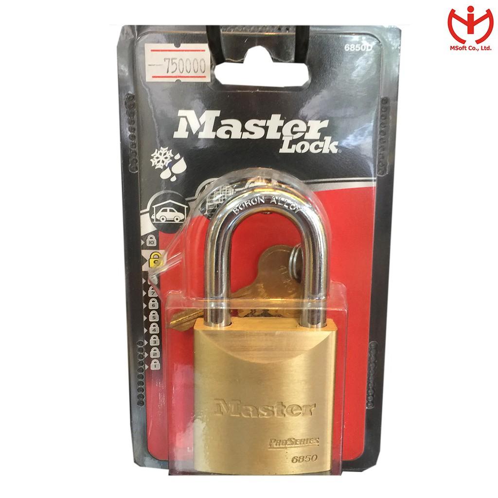 Khóa Master Lock 6850 D thân đồng rộng 50mm 2 chìa răng cưa - MSOFT