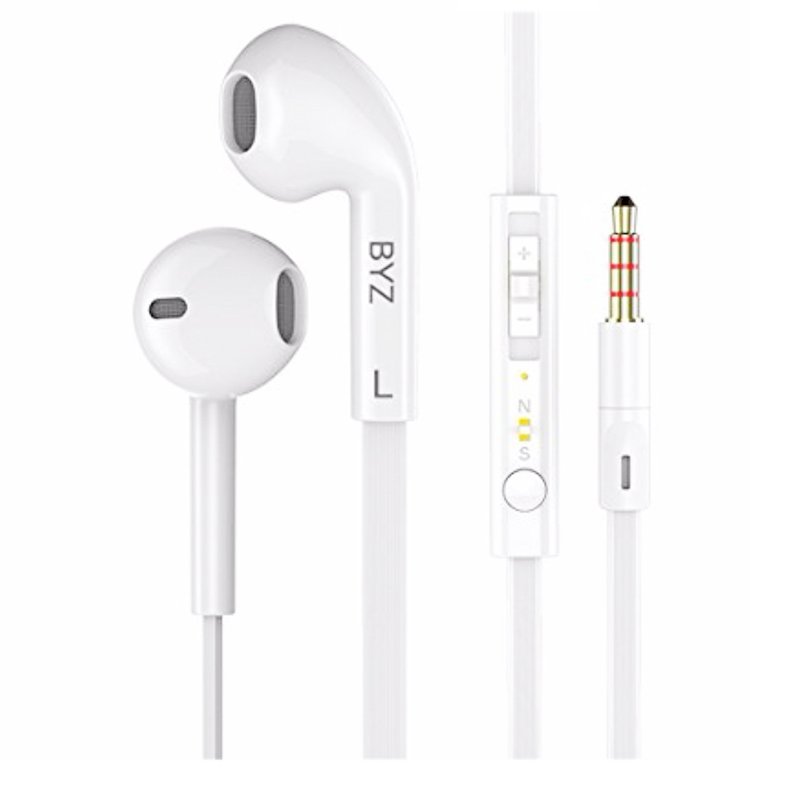 Earphone có mic jack cắm 3.5mm cao cấp (Trắng)- Hàng chính hãng