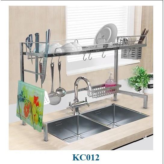 Giá để chén bát dao thớt trên chậu rửa, kệ để chén dĩa trên chậu rửa Inox 304 giao nhanh Tp.HCM