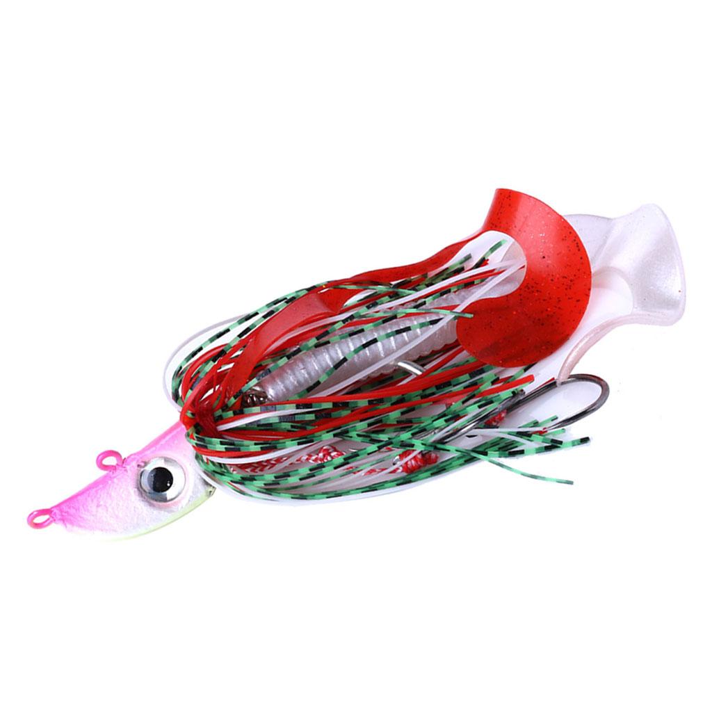 Metal Fishing Lure Jig Head Hard Bait Sea Fishing Silicone Lures 20g