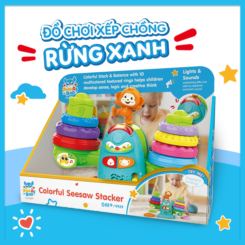 Đồ Chơi PEEK A BOO Bộ Thăng Bằng Rừng Xanh 9929