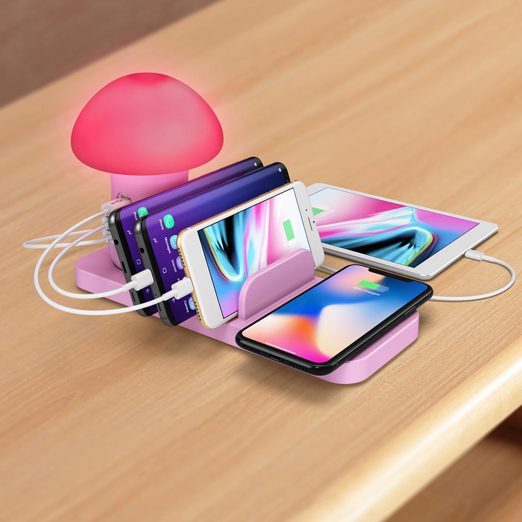 LED Light 3 Port USB Charging Charger Station Hub For /for UK
