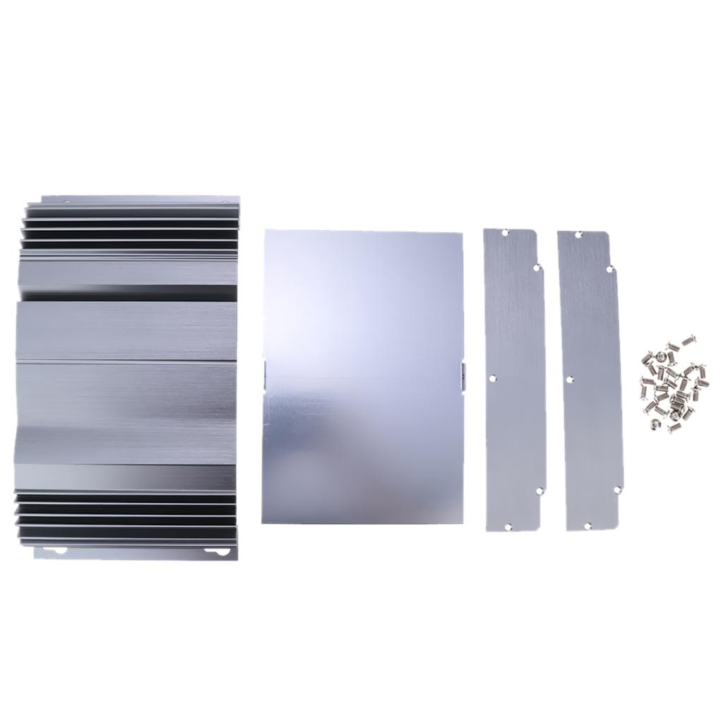 Electronic Aluminum Project Box, Circuit PCB Board Enclosure, Power Amplifier Case DIY Replacements, 250x140x53mm