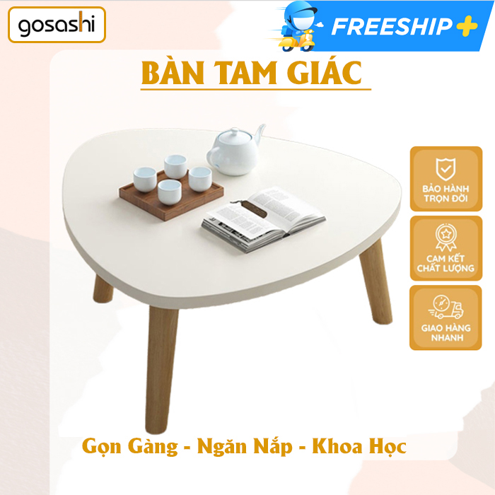 Bàn Trà Cafe, Bàn Trà Sofa Phong Cách Tối Giản, Derco Phòng Khách, Gỗ MDF Không Cong Vênh, Nhỏ Gọn, Dễ Lắp Đặt Và Di Chuyển Thương Hiệu Gosashi-BTGCG