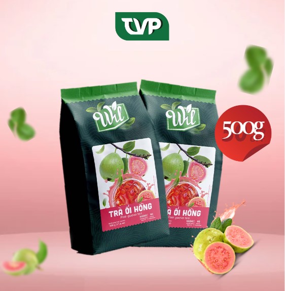 Trà ổi hồng Wil hòa tan pha chế đồ uống bổ sung Vitamin giải khát túi 500g