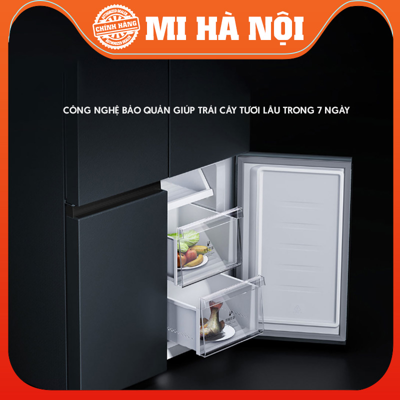 Tủ lạnh thông minh 4 cánh Xiaomi Mijia 606L – Có ion khử khuẩn, cấp đông nhanh chóng, hàng chính hãng