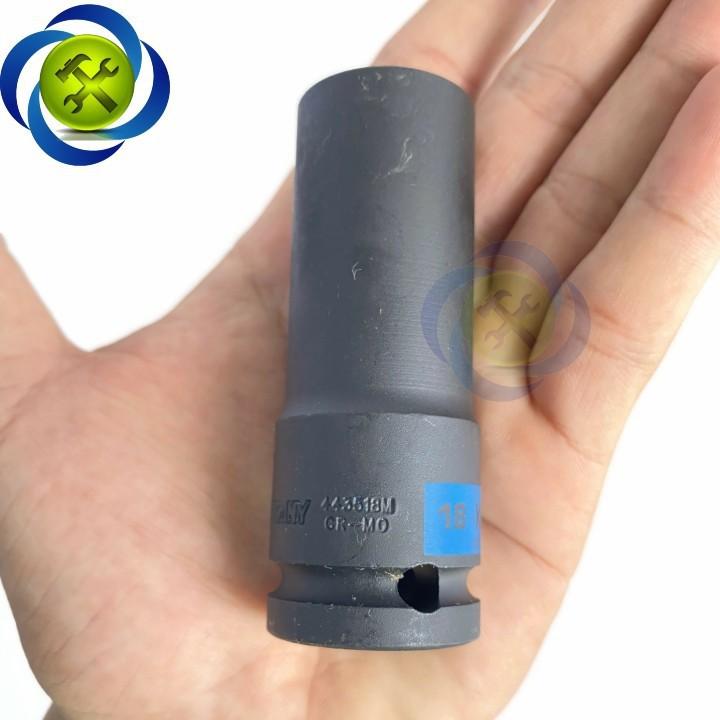 Tuýp 18mm đen dài 80mm Kingtony 443518M loại 1/2 6 cạnh