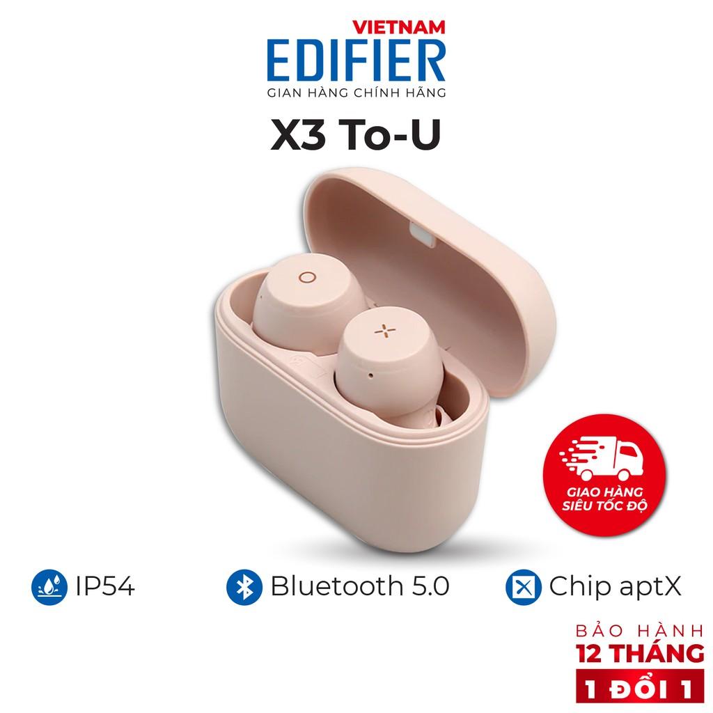 Tai nghe Bluetooth 5.0 EDIFIER X3 To-U Âm thanh Stereo - Chống nước IP55 - Hàng chính hãng - Bảo hành 12 tháng 1 đổi 1