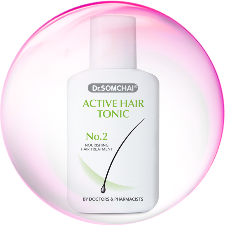 Lotion dưỡng ẩm da đầu DR.SOMCHAI ACTIVE HAIR TONIC N0.2 Thái Lan 30ml