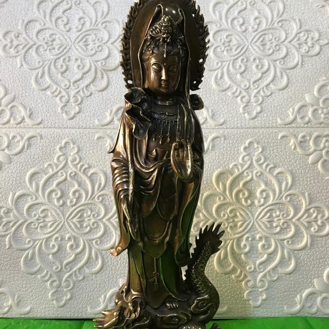 TƯỢNG ĐỒNG MẸ QUAN ÂM ĐỪNG RỒNG