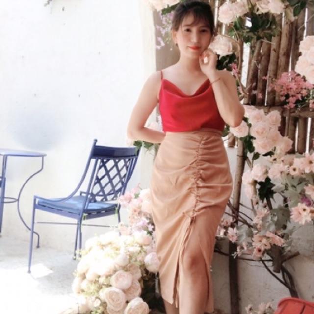 CHÂN VÁY XẺ ĐÙI ĐỦ SIZE VẢI LỤA