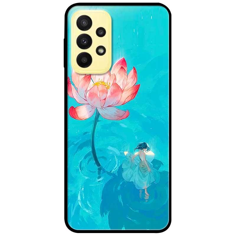 Ốp lưng dành cho Samsung A13 4G mẫu Thiếu Nữ Và Sen