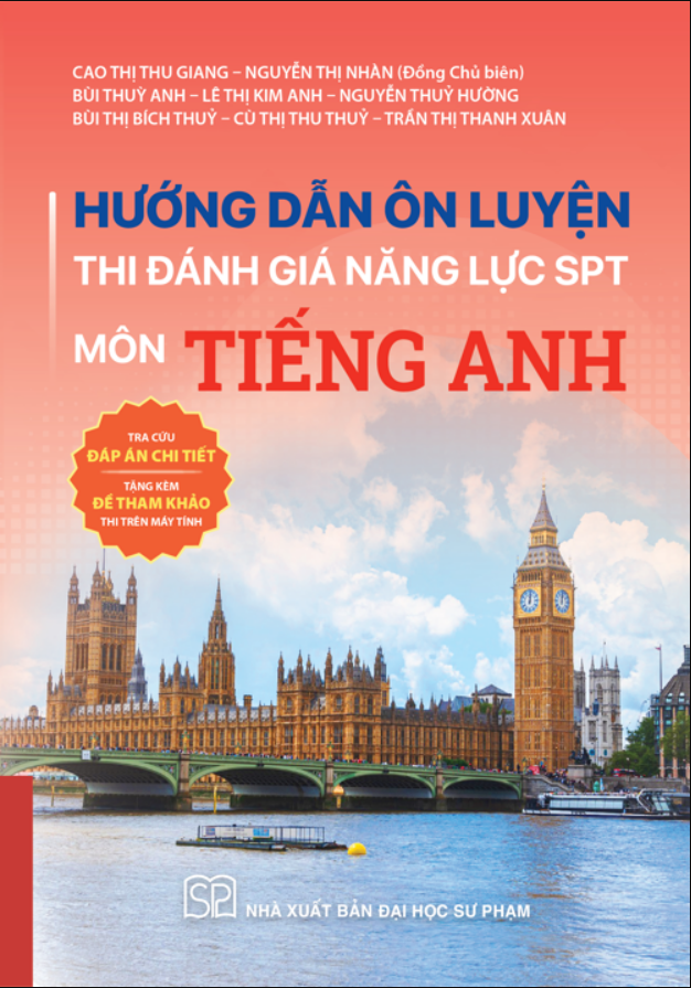 Sách - Hướng Dẫn Ôn Luyện Thi Đánh Giá Năng Lực SPT Môn Toán + Ngữ Văn + Tiếng Anh (Combo/ Lẻ)