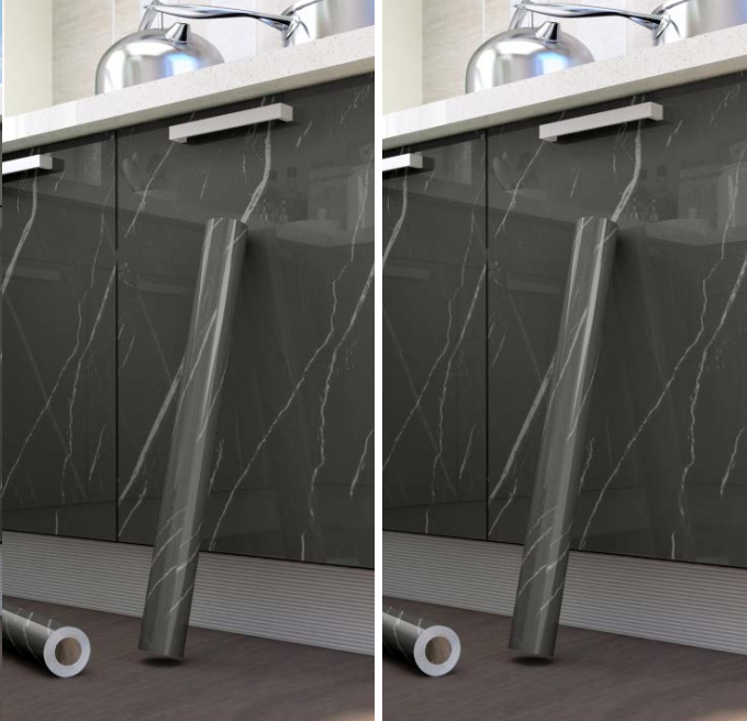 5M GIẤY DECAL DÁN BẾP TRÁNG NHÔM CÁCH NHIỆT KEO SẴN KHỔ 60CM MẪU VÂN ĐÁ MỚI NHẤT DB023 XÁM ĐẬM SỢI TRẮNG
