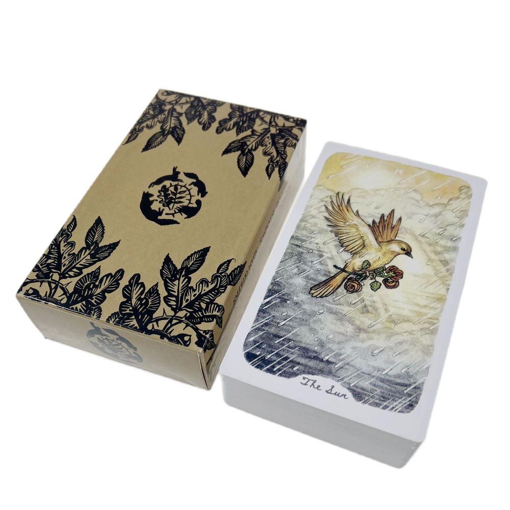 [Size Gốc] Bộ Bài Oak Ash Thorn Tarot 78 Lá Bài 7x12 Cm Đá Thanh Tẩy