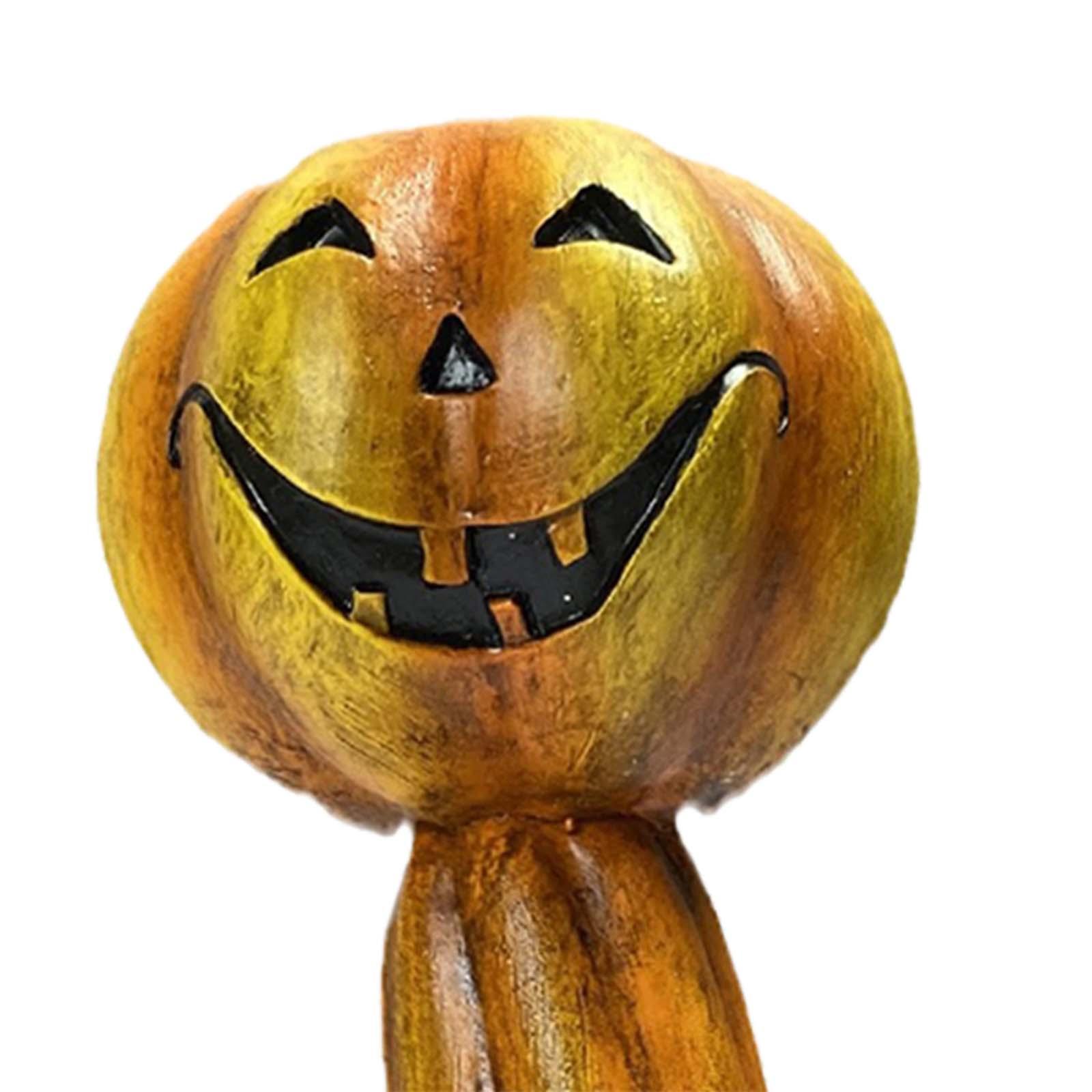 Halloween Candle Holder, Pumpkin Candlestick Holder Decorative Tabletop Taper Candle Holder for Club, Haunted House, Party, Holiday, Home