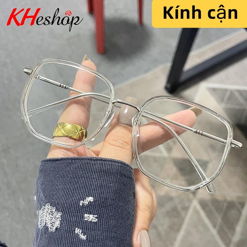 Kính Cận Thị Hot Nhất 2022 Gọng To, phong cách cổ điển chống ánh sáng xanh đủ độ từ -1.00 tới -4.00 độ mã Y6053