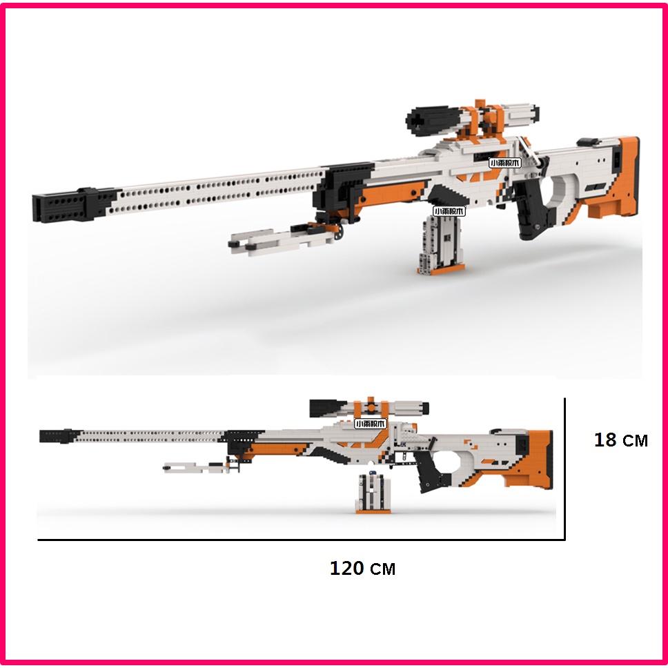 Đồ Chơi Lắp Ráp Kiểu LEGO CSGO Mô Hình AWP Asiimov Với 2030 Mảnh Ghép, Bản Thiết Kế Tiêu Chuẩn Của Kevin183