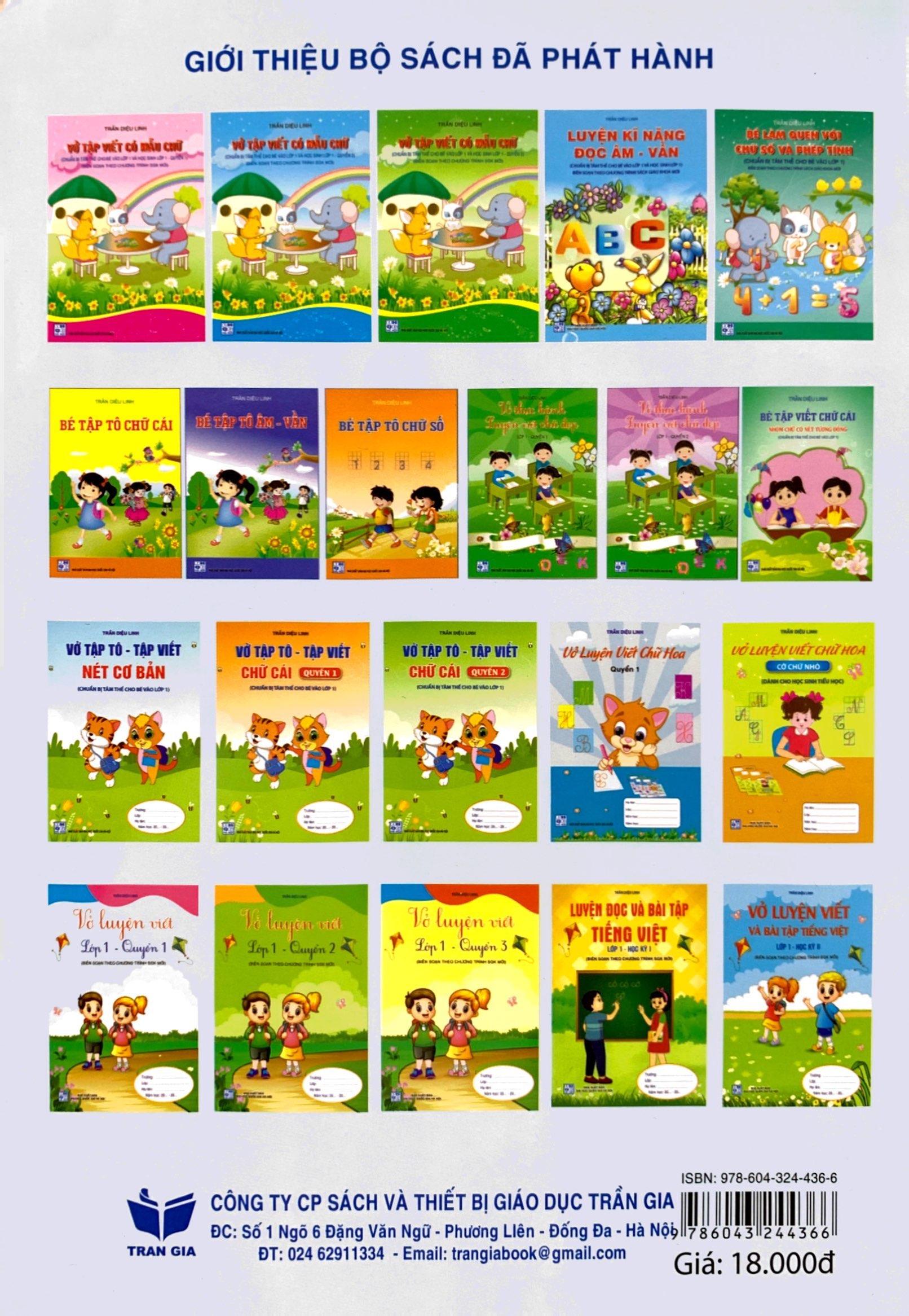 Vở Luyện Viết Lớp 1 - Quyển 1 (Cánh Diều)