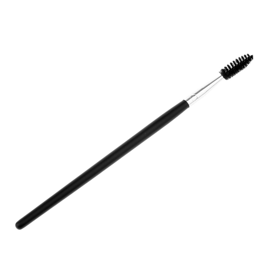 Nylon Mascara Wands Wood Handle Makeup Eyelash Extension Brush