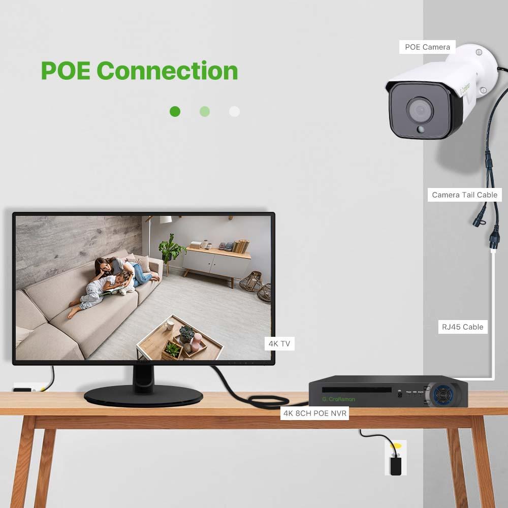 XMeye Mới nhất 25 khung hình/giây 5MP Nhận diện khuôn mặt Camera IP POE Bộ công cụ hệ thống an ninh Camera quan sát chống nước âm thanh Giám sát video AI Onvif NVR Ổ cứng tích hợp: 2T