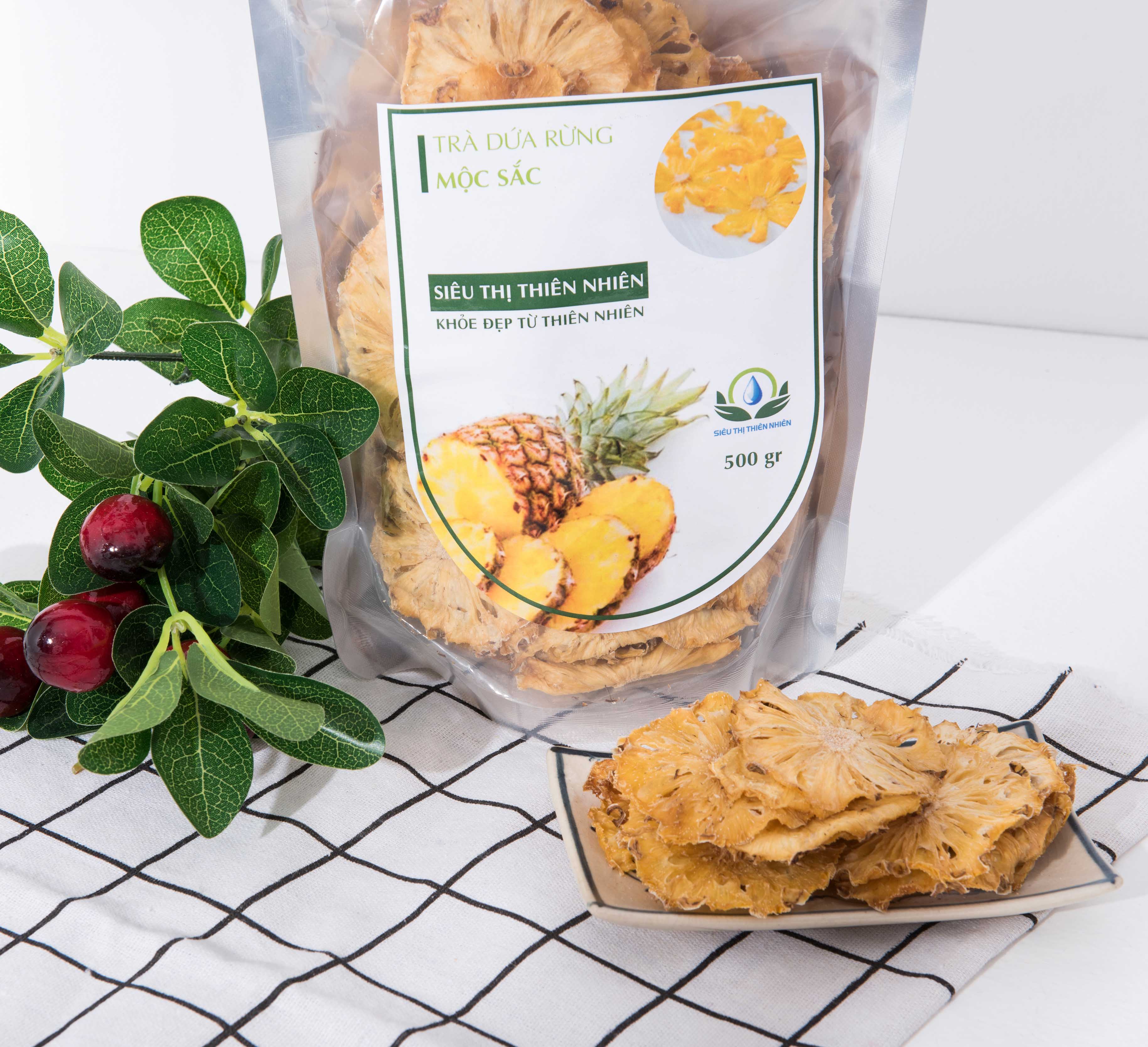 Trà Dứa Rừng Thái Lát Sấy Khô Mộc Sắc 1Kg
