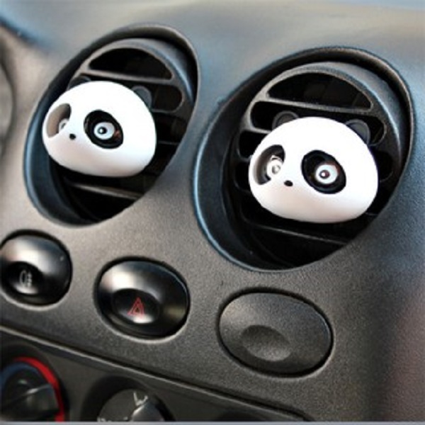 Combo 02 nước hoa ô tô panda gấu trúc kẹp khe gió  - Màu ngẫu nhiên
