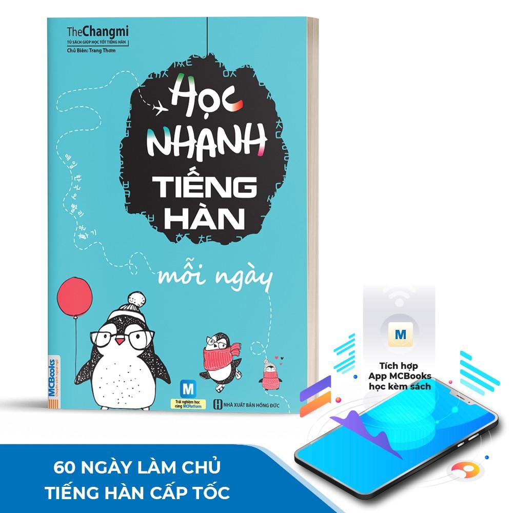 Sách - Học Nhanh Tiếng Hàn Mỗi Ngày Cho Người Bận