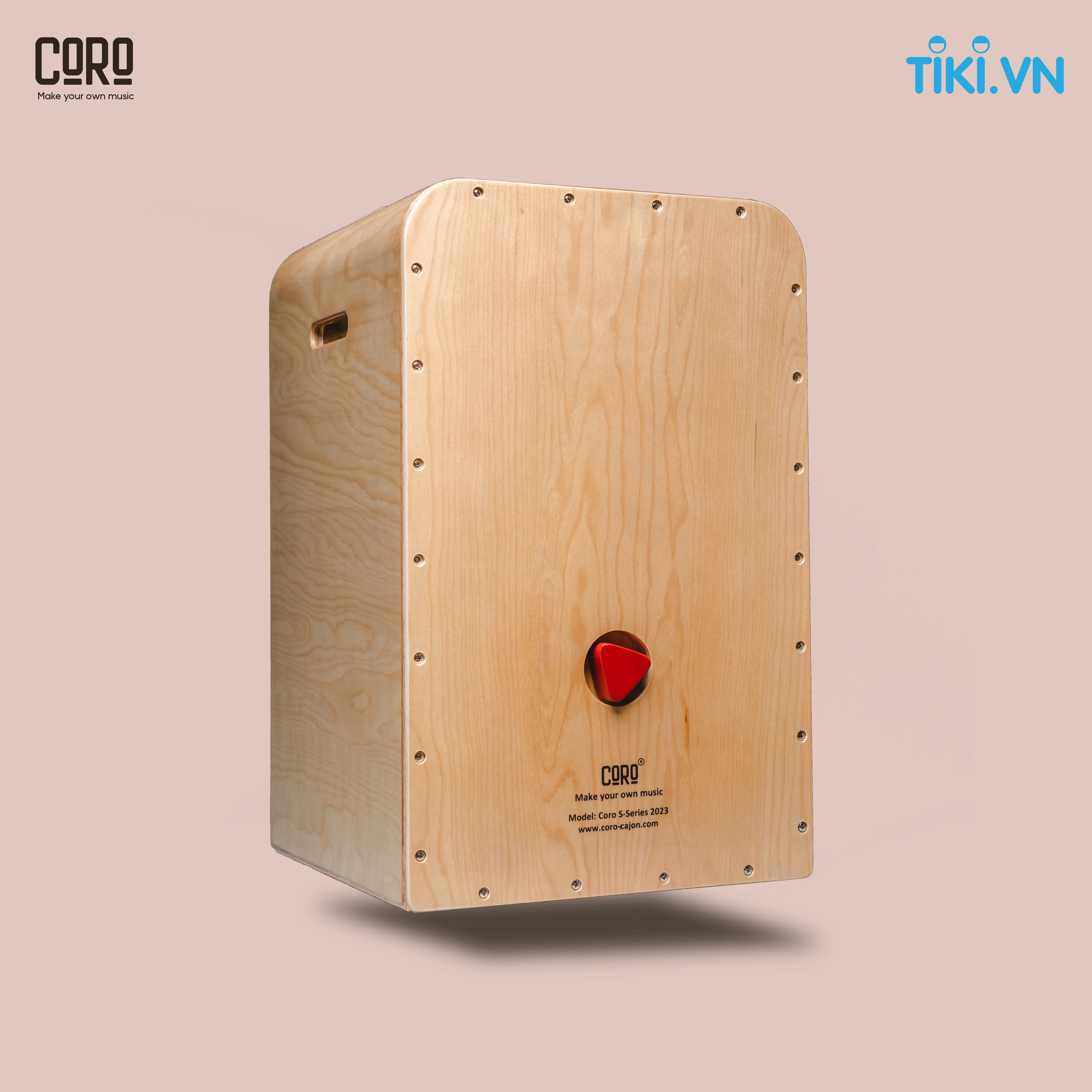 Trống Cajon CORO VIETNAM cao cấp [ S-Series ] - Tặng kèm bao trống cao cấp + Khóa học cajon online